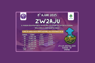 A LABRE DF está apoiando e promovendo a atividade realizada pelo Grupo Escoteiro Caio Martins 6º DF durante o AJURI 2025